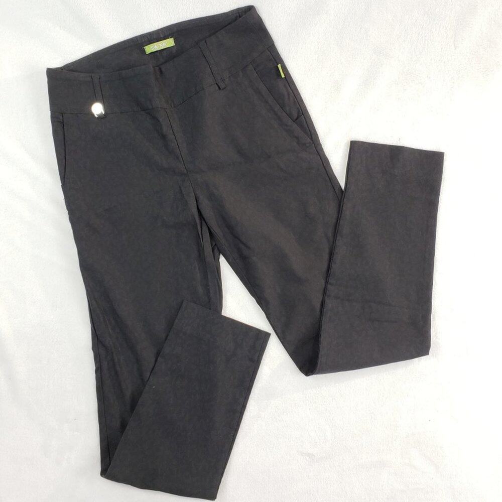Swing Golf Pants Women S Control Tummy Tucking Stretch Straight Animal Texture